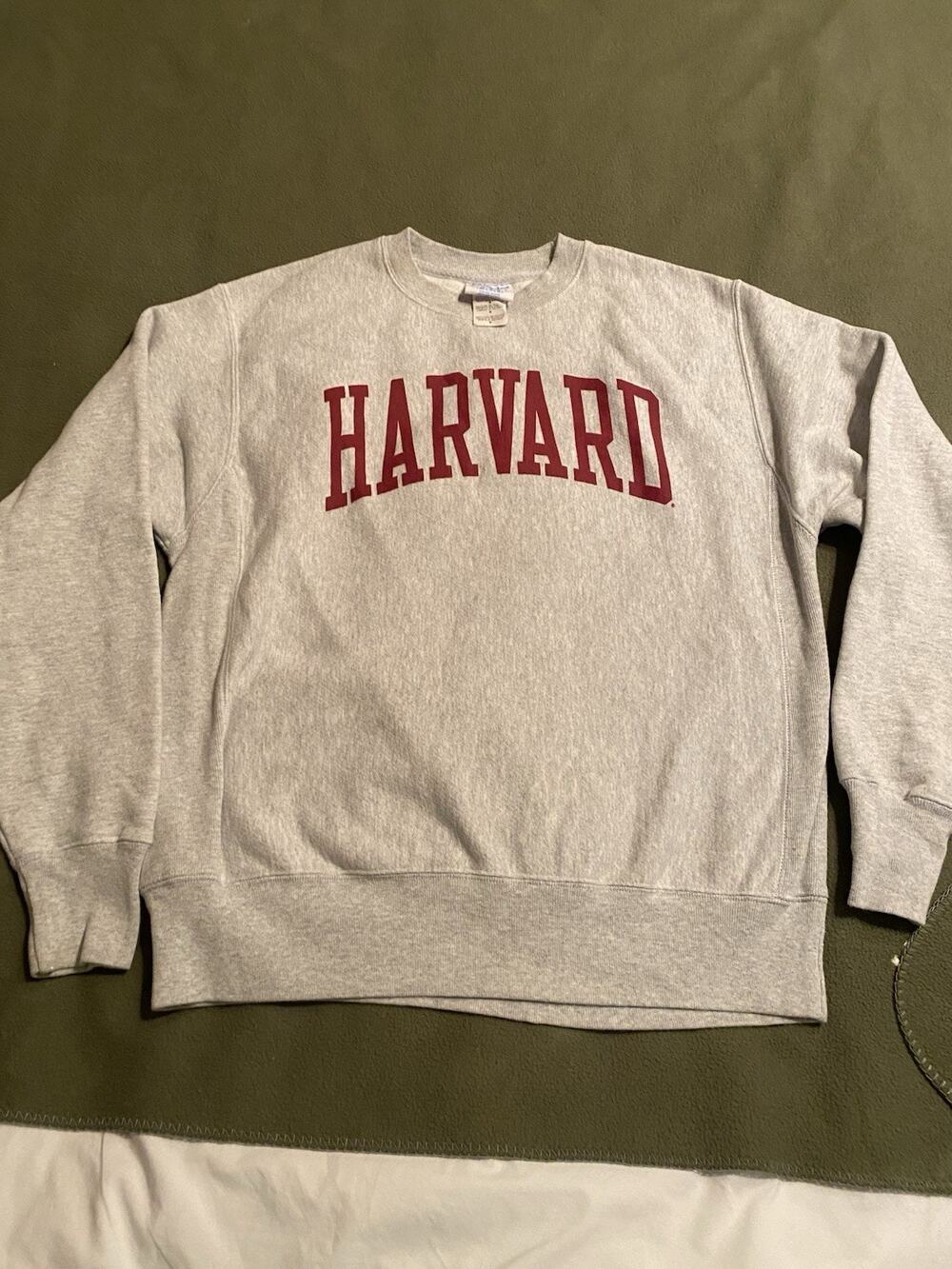 Vintage Champion Reverse Weave Harvard Crewneck Sweatshirt USA Medium